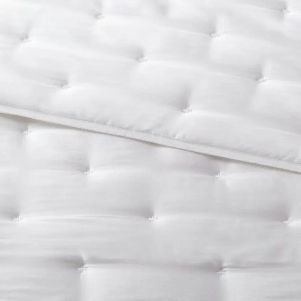 Open Box - Threshold - 3pc King TENCEL Comforter and Sham Set White - Thr White